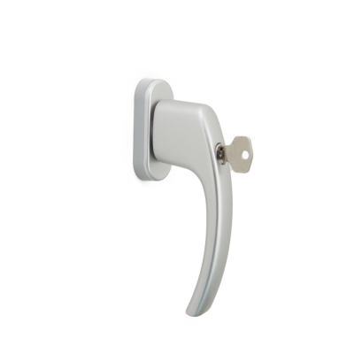 Abschliessbarer fenstergriff silber